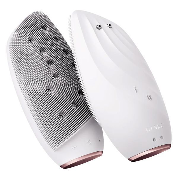 Очищающая щетка для лица GESKE Sonic Thermo Facial Brush & Face-Lifter 8 в 1 starlight HB0088