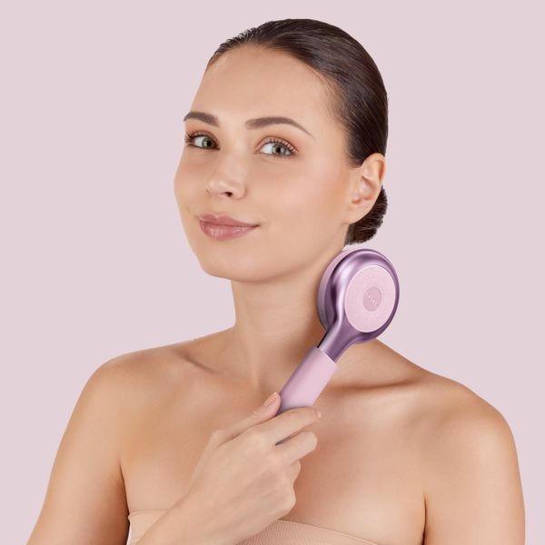 Ультразвуковая щетка для всего тела GESKE Sonic Full-Body Brush & Intensive Exfoliator 8 в 1, pink HB0379