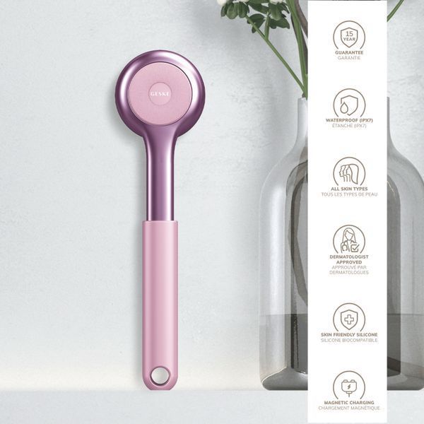 Ультразвуковая щетка для всего тела GESKE Sonic Full-Body Brush & Intensive Exfoliator 8 в 1, pink HB0379