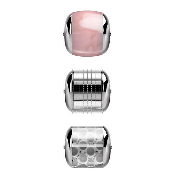Электронный роллер для лица с микроиглами GESKE MicroNeedle Face Roller 9 в 1, white HB0194