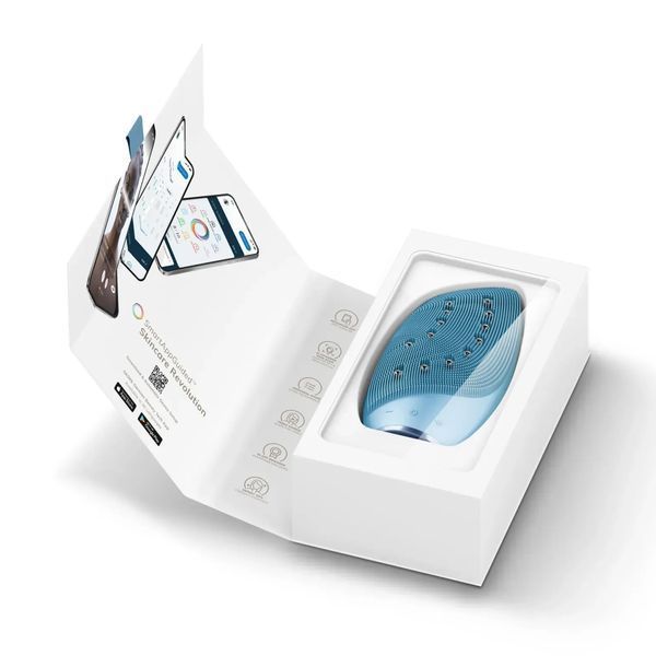 Очищающая щетка для лица GESKE Sonic Thermo Facial Brush & Face-Lifter 8 в 1 aquamarine HB0094