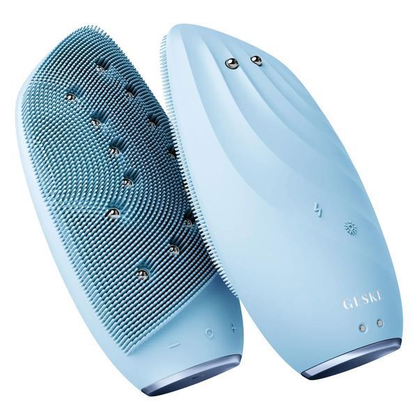 Очищающая щетка для лица GESKE Sonic Thermo Facial Brush & Face-Lifter 8 в 1 aquamarine HB0094
