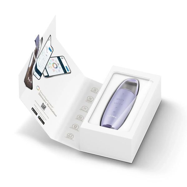 Микротоковый скрабер для кожи и устранения черных точек GESKE MicroCurrent Skin Scrubber & Blackhead Remover 9 в 1, purple HB0145