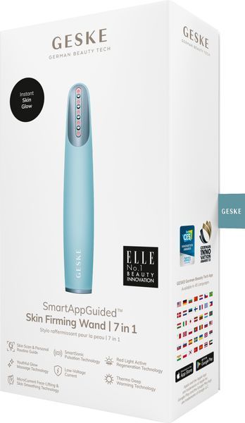 Пристрій для зміцнення і тонізації шкіри обличчя GESKE Skin Firming Wand 7 в 1, turquoise HB0435