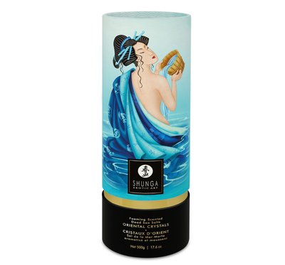 Пінлива сіль для ванни Shunga Dead Sea salt Oriental Crystals — Ocean Temptations (500 г), сіль Мертвого моря з ароматом SO6894 фото