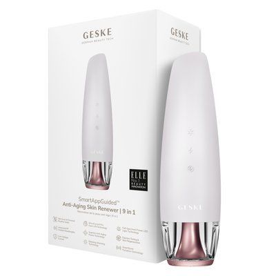 Антивіковий LED-випромінювач для відновлення шкіри обличчя GESKE Anti-Aging Skin Renewer 9 в 1, starlight HB0584