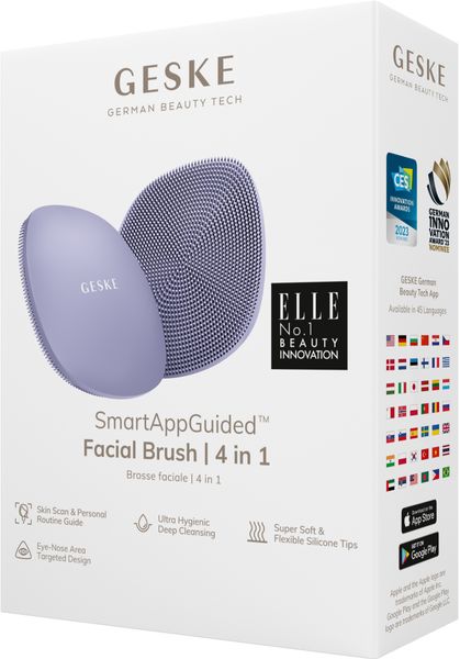 Щітка для обличчя GESKE Facial Brush 4 в 1, purple HB0046 фото