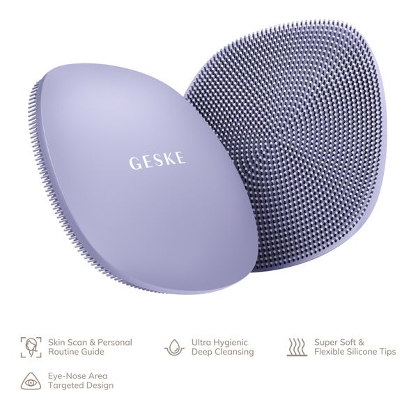 Щітка для обличчя GESKE Facial Brush 4 в 1, purple HB0046 фото