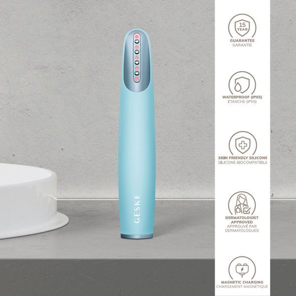 Пристрій для зміцнення і тонізації шкіри обличчя GESKE Skin Firming Wand 7 в 1, turquoise HB0435