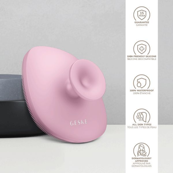 Щітка для тіла GESKE Body Brush 4 в 1, pink HB0335