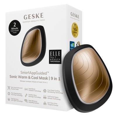 Ультразвукова маска тепло та холод GESKE Sonic Warm & Cool Mask 9 в 1, gray HB0097 фото