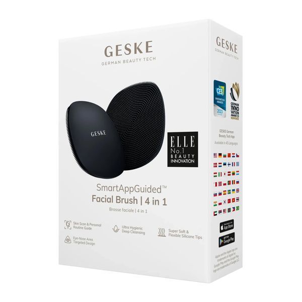 Щетка для лица GESKE Facial Brush 4 в 1, black HB0047