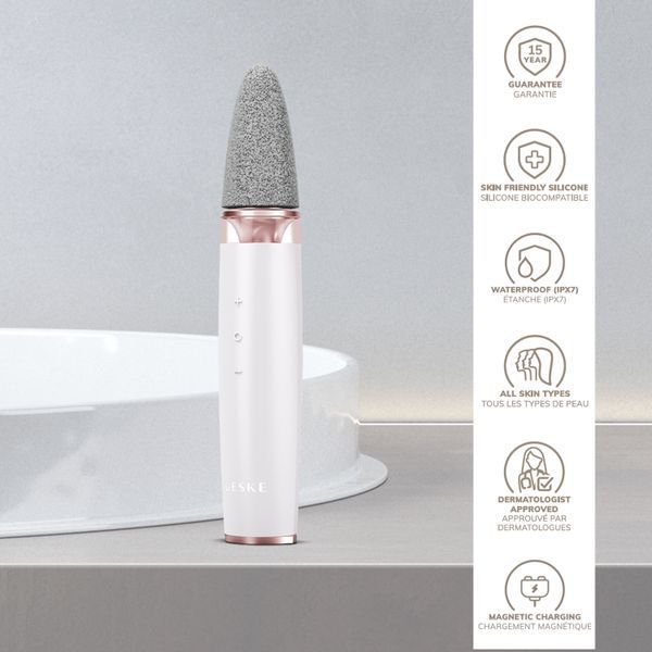 Шліфувальна пилка для стоп з додатковими насадками GESKE Electric Pumice Foot Smoothing Multi-Pen 8 в 1, starlight HB0535
