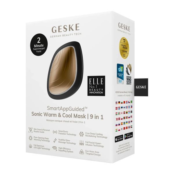Ультразвуковая маска тепло и холод GESKE Sonic Warm & Cool Mask 9 в 1, gray HB0097