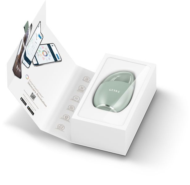 Массажер для лица GESKE Cool & Warm Eye and Face Massager 7 в 1 green HB0288